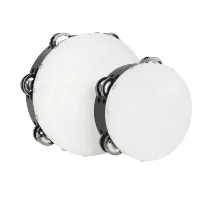 6-8-inch Sheepskin Tambourine Wooden Hand-operated Children's Hand Clap Drum Solid Wood
