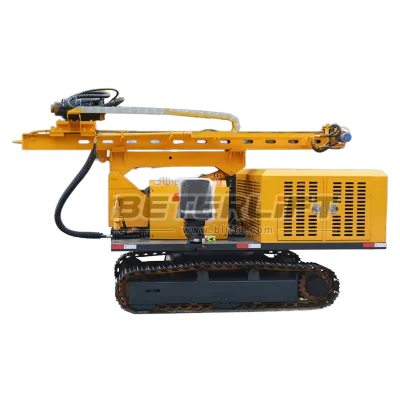 Hydraulic Solar Energy Photovoltaic Driving Ramming Machine Piling Machine for Solar Farms Plants