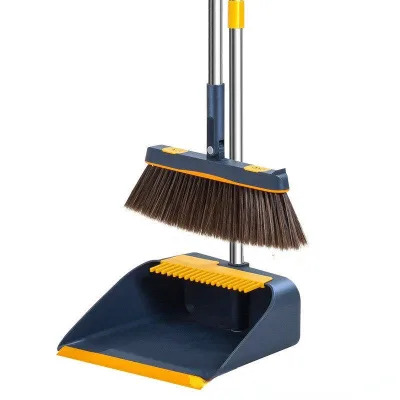 Floor Wiper Scoop Dustpan Broom and Dustpan Combo Foldable Extendable Broom Plastic Magnetic Broom and Dustpan Set