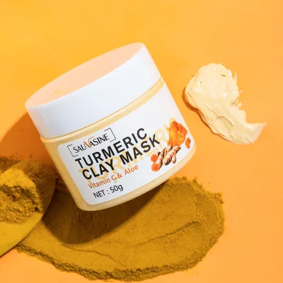 Wholesale High Quality Natural Turmeric Clay Mud Mask Nourishes Improve Skin Vitamin c Turmeric Clay Mask