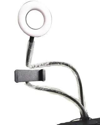 1/4" Screw Gooseneck Flexible Metal Tube Swan Tube with Goose Neck for Flash Tripod LED Ring Light