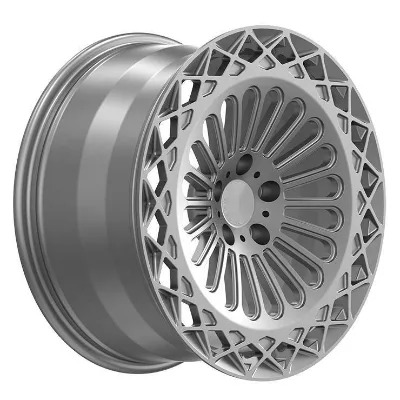 Factory Direct Sale Custom Silver Mesh Design 5x120 5X150 6x139.7 4x4 Off Road Wheel 20X12 15/16/17/18/19/20 Inch Forged Rim