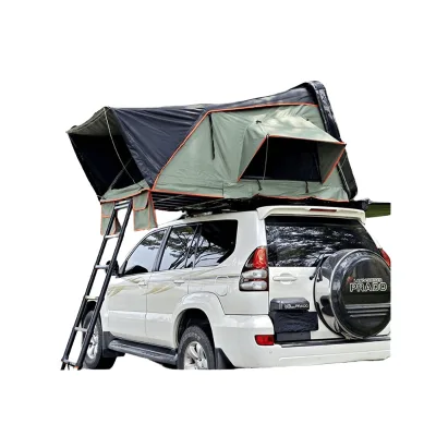 Wholesale Side Flip ABS Hard Shell Roof Top Tent Canvas Fabric Automatic Hydraulic Opening for SUV 4x4 Overland Camping OEM ODM