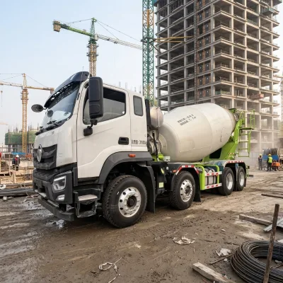 Foton 10m3 Concrete Mixer Truck 400HP 8x4 Drive Heavy Duty Motor High Load Moment for Ready Mix Cement Transport Construction