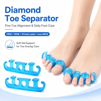 Wholesale Five Toe Gel Bunion Corrector Separator with Big Toe Spacer for Daily Foot Care