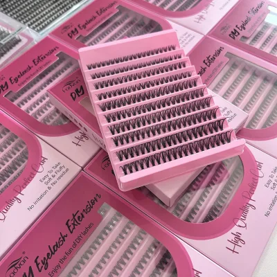 20D 30D Pre Made Fans Eyelash Extensions True Volume Fans Eyelash Cluster Lashes Silk Eyelash Extension Low Moq