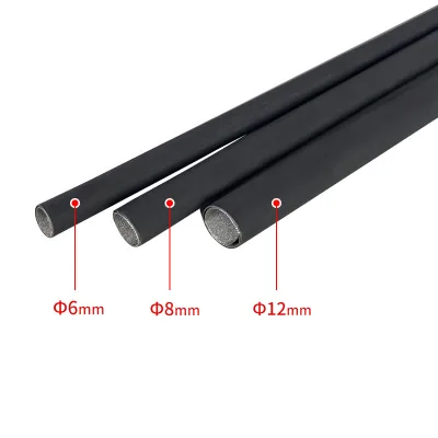 Custom Black 6-12mm Heat Shrink Tube Roll Heat-shrinkable Tube Cable Management Heat Shrink Tubing