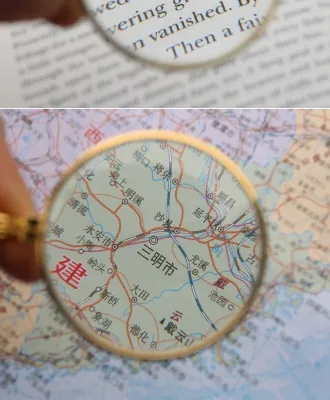 Necklace Hanging Magnifying Glass Metal Zinc Alloy Portable Magnifying Glass Gold Silver Neck Magnifier for Elder Gift