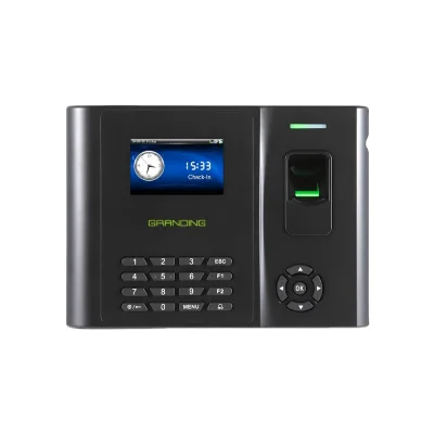 GT210 Granding Multi Language Fingerprint Access Control System with Built-In Siren Android 10 OS DC/USB Powered WIFI/GPRS
