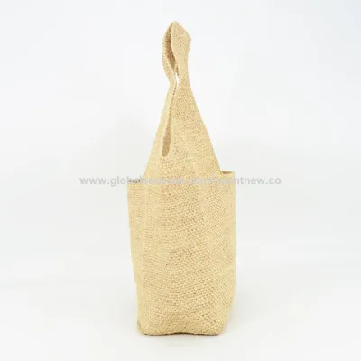 OEM Natural Raffia Straw Tote Bag for Summer Beach