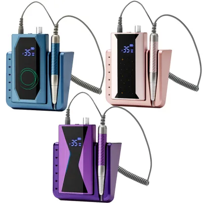 Factory Strong Power 85w E File Nail Drill Machine Brushless Rechargeable Nail Drill Manicure Pedicure Cordless Nail Drill