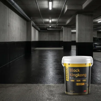 GX-101 Fluorocarbon Black King Kong CE Certified Crack-Bridging Sealant Waterproof Coating for Underground Parking Warehouse