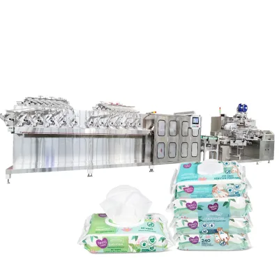 80pcs Soft Paper Wet Cleaning Wet Wipes Machine for Cats and Dogs Pet Cleansing Product