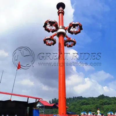Amusement Park Equipment Outdoor Luxury Interstellar Flying UFO Rides Rotating Flying Saucer for Sale
