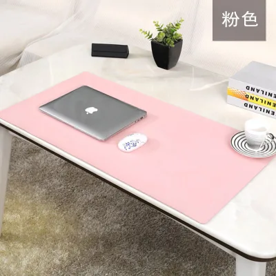 Extra-large Thickened Waterproof and Dirt-resistant Leather Mouse Pad with Dual-color Computer Keyboard Pad and Desk Pad