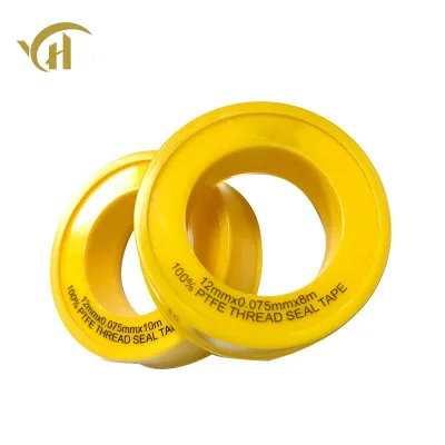 YIHAO Factory PTFE Tape/Tube White Waterproof Sealing Pipe Seal 0.075mm-0.2mm Thickness 12mm-19mm Width Power Tool Accessories