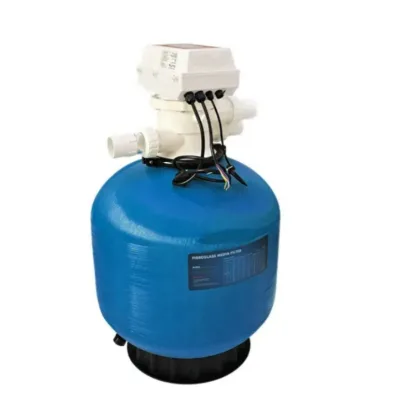 Daremay Commercial Type White Fiberglass High Efficiency Automatic Backwash Sand Filter 400 KPA Pressure Rating for Pool