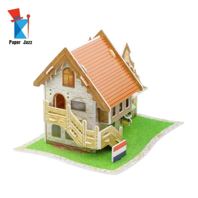 2025 New Design OEM Order Acceptable DIY 3d Puzzles for Kids Educational Toys Architectural Model With Good Quality