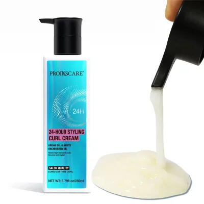 Private Label 250ml Shea Butter Curls Enhancer Enhancing Cream Hair Moisturizer Define Curly Curl Defining Cream