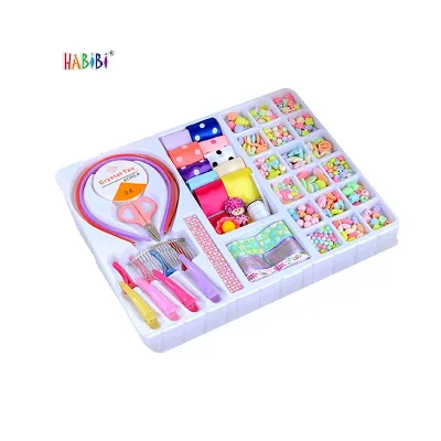 Hot Eco-friendly Plastic Kids Creative DIY Bracelet Kit Funny Charm Bracelet Diy Style Handmade Beads Kits for Children