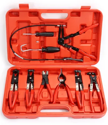Hot Selling High Quality Yongshi Auto CE Certified 9pcs Mechanic Tool Set Hose Clamp Pliers Kit for Universal Car Repair