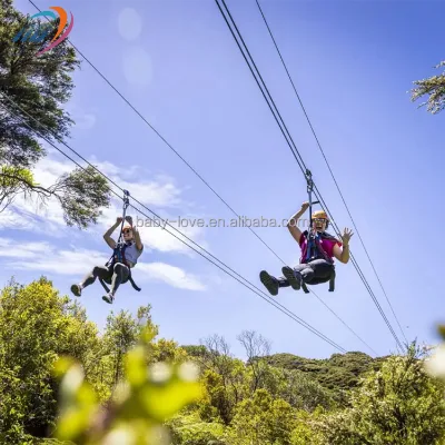 Scenic Project Hanging Weiya Equipment Zip Wire Aerial Runway Rope Slide Sky Zip Line