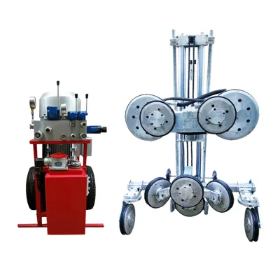 Portable Electric Quarry Stone Cutting Diamond Blade Wire Saw Machine 25kw Power 220V Voltage 400mm Cutting Depth Short Motor