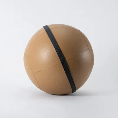2026 New Elegant Synthetic Gym Equipment Leather Yoga Exercise Ball for Commercial Gym Venue Renovation Project