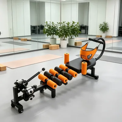 Back Decompression Stretcher Machine Neck Harness Included Household Spinal Roller Traction Unit