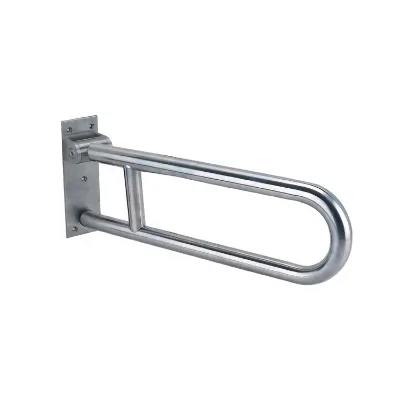 Disabled Stainless Steel Grab Bars Flip-Up Grab Bar Handicap Foldable Rail BathroomToliet Safety Foldable Bars