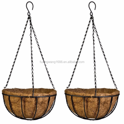 Hanging Basket Planter with Chain Flower Plant Pot Home Garden Plant Hanging Planters Aerial Flower Basket