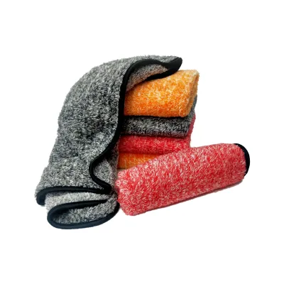 AutoErizo Coral Fleece Scouring Pad Water-absorbing Car Wash Towel Car Cleaning Cloth