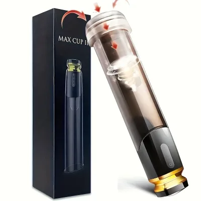 Max Cup 2 Automatic Suction Pump Electric Penis Enlargement Male Masturbation Cup Water Bath Air Vacuum Penis Pump for Men