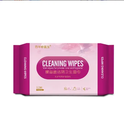 Private Label Flushable Feminine Hygiene Wipes Organic Women's Intimate Cleansing Herbal Extracts Vaginal Yoni Cleaning