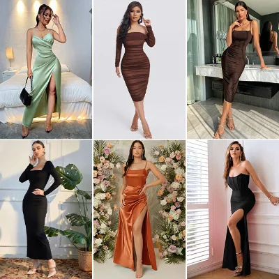 2026 Wholesale Stock Dress Clothes Factory Bulk Clothing Shipping Shop Blusas Used Clothes Womens Tops Dress