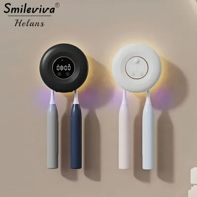 2026 Trend Selling Rechargeable Portable Mini Toothbrush Sterilizer with Heat Feature Dual Slots