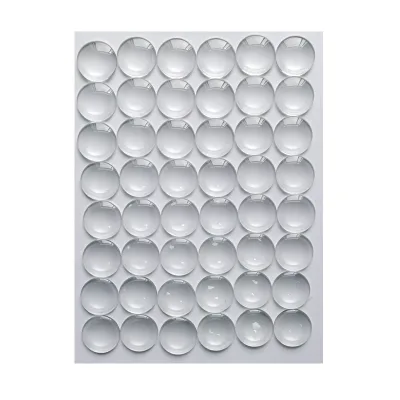 Pujiang Factory Cheap Transparent Dome Crystal Glass Blank Sublimation Refrigerator Magnet Rubber Blank Photo Fridge Magnets