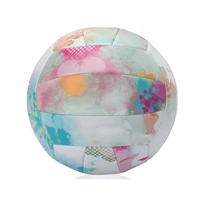 Factory Custom White Yellow Blue Colorful Print Logo Size 5 Volleyball for Training