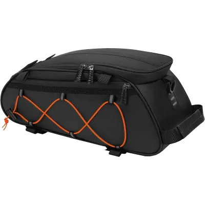 Spacious Bike Saddle Pannier Trunk Cooler Storage Bag Rear Bike Rack Bag with Shoulder Strap
