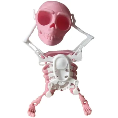 EPT $1 Dollar Promotion Toys 3D Model Mini Skull Printing Customized Funny Style Wind up Dancing Toy Spooky Dancing Skull