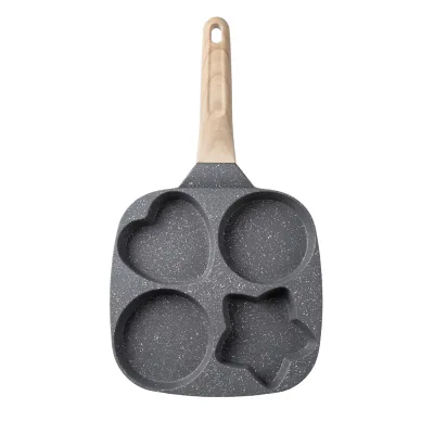 E-Top Factory Drop Shipping Products Heart Round and Star Shaped 4 in 1 Egg Omelette Pan Multicolor Egg Frying Pan Kitchenware
