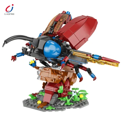 Chengji Custom Mechanical Building Blocks Cool Design Education Simulation Assembly Beetle 3d Models Insect Toys