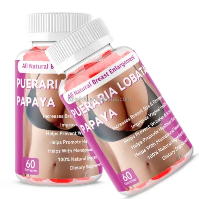 Natural Pueraria Lobata Papaya Gummy Breast Enlargement Breast Care Lifting and Firming Butt Enhancement Gummies