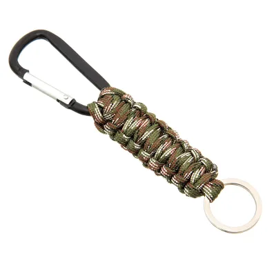 Outdoor Paracord Keychain Heavy Duty Keychain Quick Release Clip Lanyard Hook for Sports Survival Climbing Rope Tool Keychain