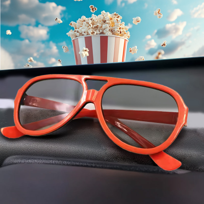 Durable Plastic Clip on 3D Glasses IMAX Glasses With Thick Lens High Quality 3D Glasses for 3D Movies