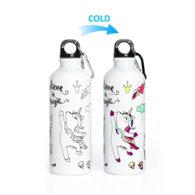 Custom Temperature Color Changing Promotion Aluminium Water Bottle