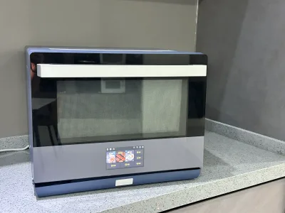 Customizable 23L Large Capacity 4 in 1 Steam Microwave Bake Fry Combo Oven Digital Preset No Mobile App for Home Hotel Use