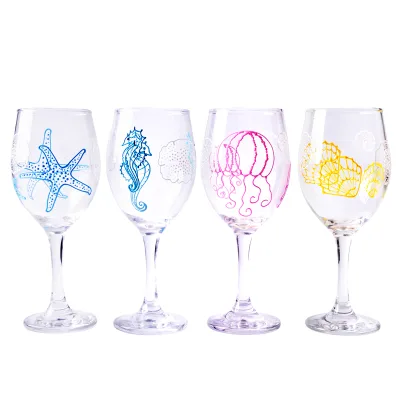 Unique Wine Glasses,Marine Animals Wine Cup Glasses,Cheap Wine Glasses