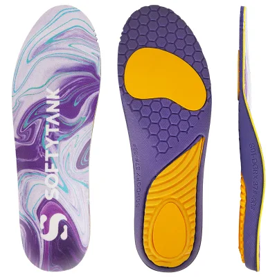 High Quality PU and Gel Orthotic Insole Soft Sweat-Absorbent Sports Shock Absorption Insole by Manufacturer