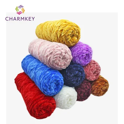 Charmkey 5mm Chunky Soft Chenille Fancy Yarn Wholesale for Fancy Knitting